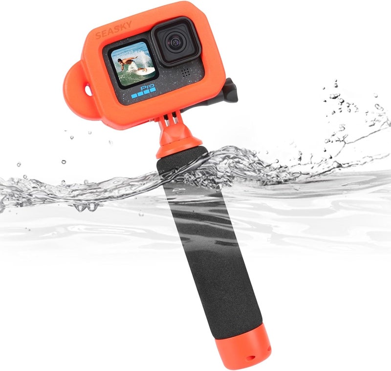 SEASKY Foam Floaty case & F1 Floating Handle Grip Kit Accessories for Gopro Hero 13/12/11/10/9 Sports Action Camera - Image 1